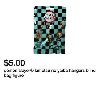 Five Below Demon slayer® kimetsu no yaiba hangers blind bag figure offer