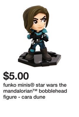 Five Below Funko minis® star wars the mandalorian™ bobblehead figure - cara dune offer