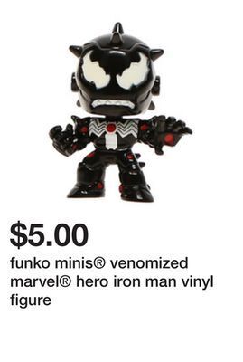 Five Below Funko minis® venomized marvel® hero iron man vinyl figure offer