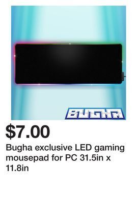 Five Below Bugha exclusive led gaming mousepad for pc 31.5in x 11.8in offer