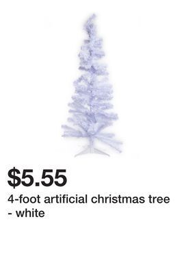 Five Below 4-foot artificial christmas tree - white offer