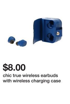 Five Below Chic true wireless earbuds with wireless charging case offer