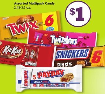 Family Dollar Assorted multipack candy offer