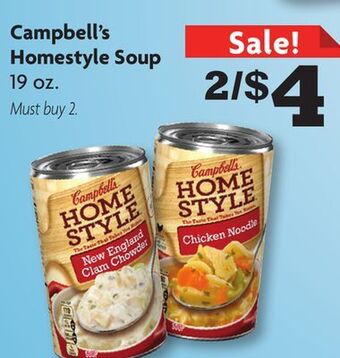 Family Dollar Campbell's homestyle soup offer