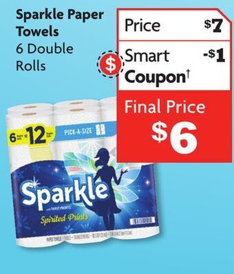 Family Dollar Sparkle paper towels offer