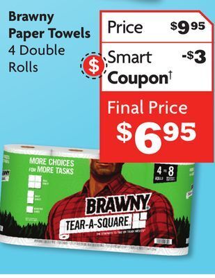 Family Dollar Brawny paper towels offer