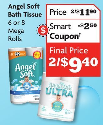 Family Dollar Angel soft bath tissue offer