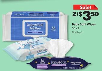 Family Dollar Baby soft wipes offer