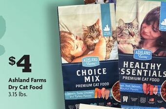 Family Dollar Ashland farms dry cat food offer
