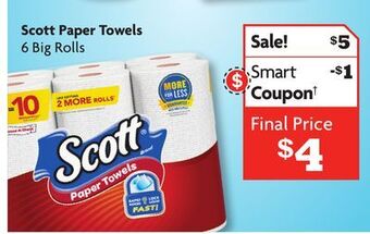 Family Dollar Scott paper towels offer