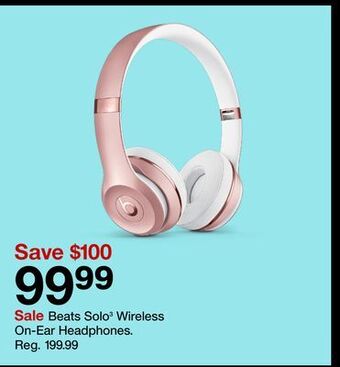 Target Beats solo 3 wireless on-ear headphones offer