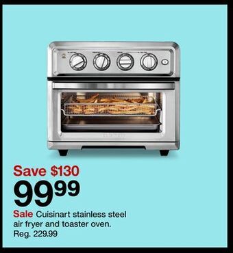 Target Cuisinart stainless steel air fryer and toaster oven offer