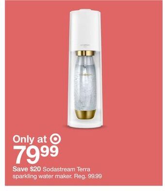 Target Sodastream terra sparkling water maker offer