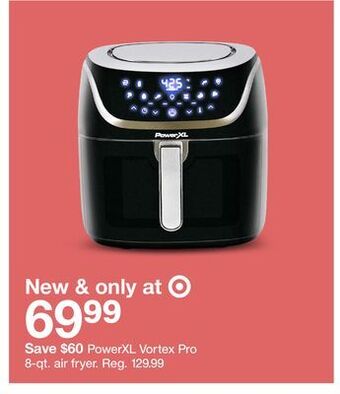 Target Powerxl vortex pro 8-qt. air fryer. offer