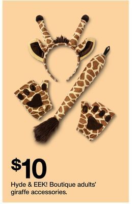 Target Hyde & eek! boutique adults' giraffe accessories offer