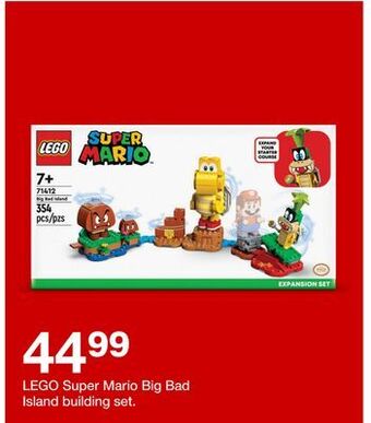 Target Lego super mario big bad island building set offer