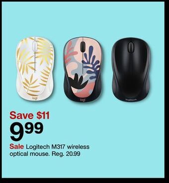 Target Logitech m317 wireless optical mouse offer