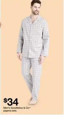Target Men's goodfellow & co. ™ pajama sets offer