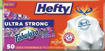 Target Hefty 50-ct. 13-gallon trash bags offer