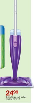 Target Swiffer wetjet multi-surface mopping starter kit offer