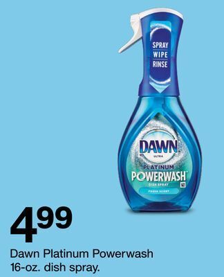 Target Dawn platinum powerwash 16-oz. dish spray offer