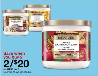 Target Beloved 15-oz. jar candle offer