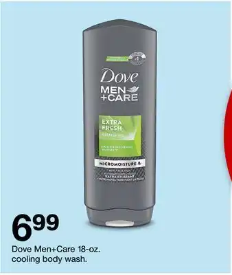 Target Dove men+care 18-oz. cooling body wash offer