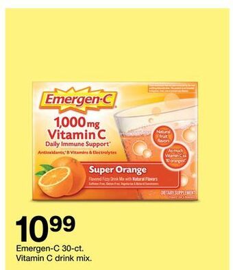 Target Emergen-c 30-ct. vitamin c drink mix offer