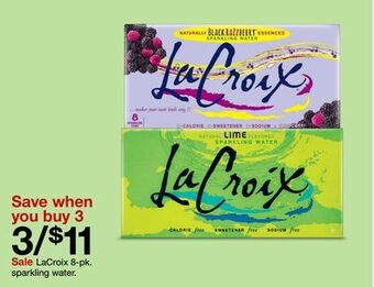 Target Lacroix 8-pk. sparkling water offer