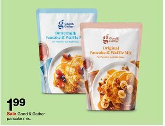 Target Good & gather pancake mix offer