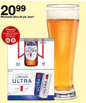 Target Michelob ultra 24-pk. beer* offer