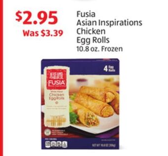 Aldi Fusia asian inspirations chicken egg rolls offer