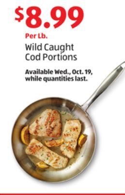 Aldi Wild caught cod portions offer