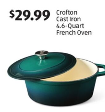 Aldi Crofton cast iron 4.6-quart french oven offer