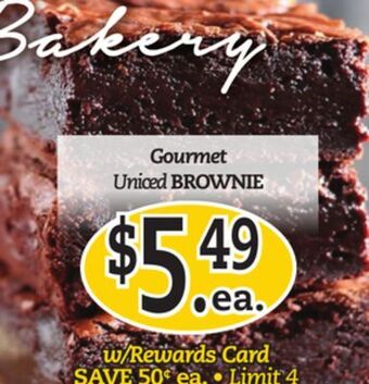 Dearborn Market Gourmet uniced brownie offer