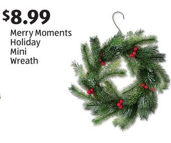 Aldi Merry moments holiday mini wreath offer