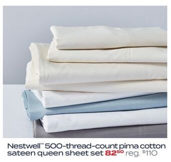 Bed Bath & Beyond Nestwell™ pima cotton sateen 500-thread-count sheet set offer