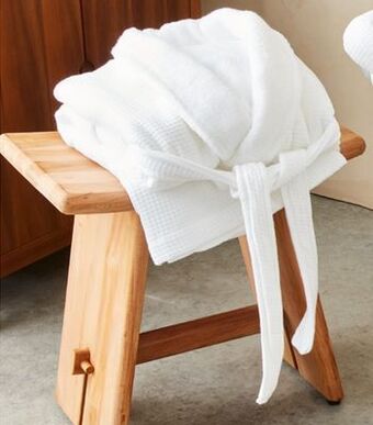 Bed Bath & Beyond Haven™ waffle organic cotton robe offer
