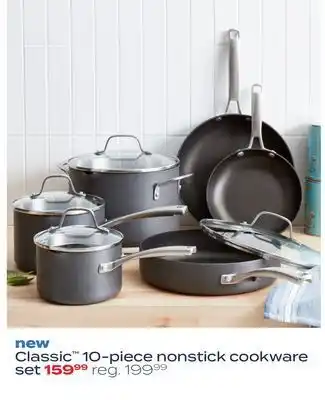 Bed Bath & Beyond Calphalon® classic™ nonstick 10-piece cookware set offer