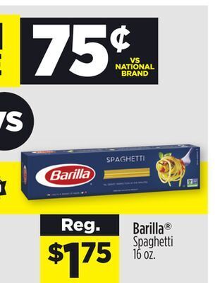 Dollar General Barilla® spaghetti offer