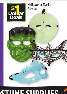 Dollar General Halloween masks offer