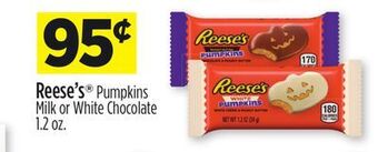 Dollar General Reese's® pumpkins milk or white chocolate offer