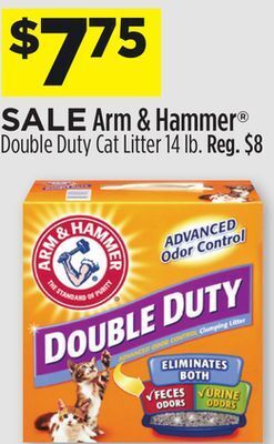 Dollar General Arm & hammer® double duty cat litter offer