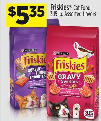Dollar General Purina friskies® cat food offer