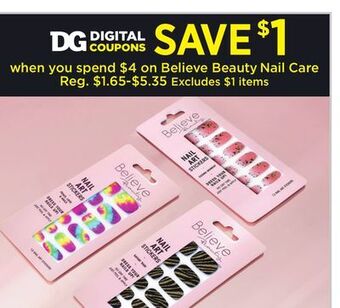 Dollar General Believe beauty nail care offer