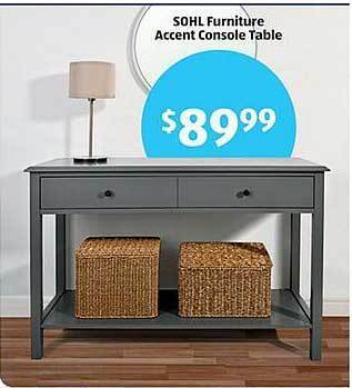 Aldi Sohl furniture accent console table offer