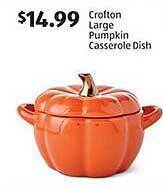 Aldi Crofton large pumpkin casserole dish offer