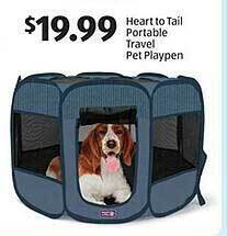 Aldi Heart to tail portable travel pet playpen offer