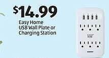 Aldi Easy home usb wall plate or charging station offer