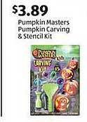 Aldi Pumpkin masters pumpkin carving & stencil kit offer
